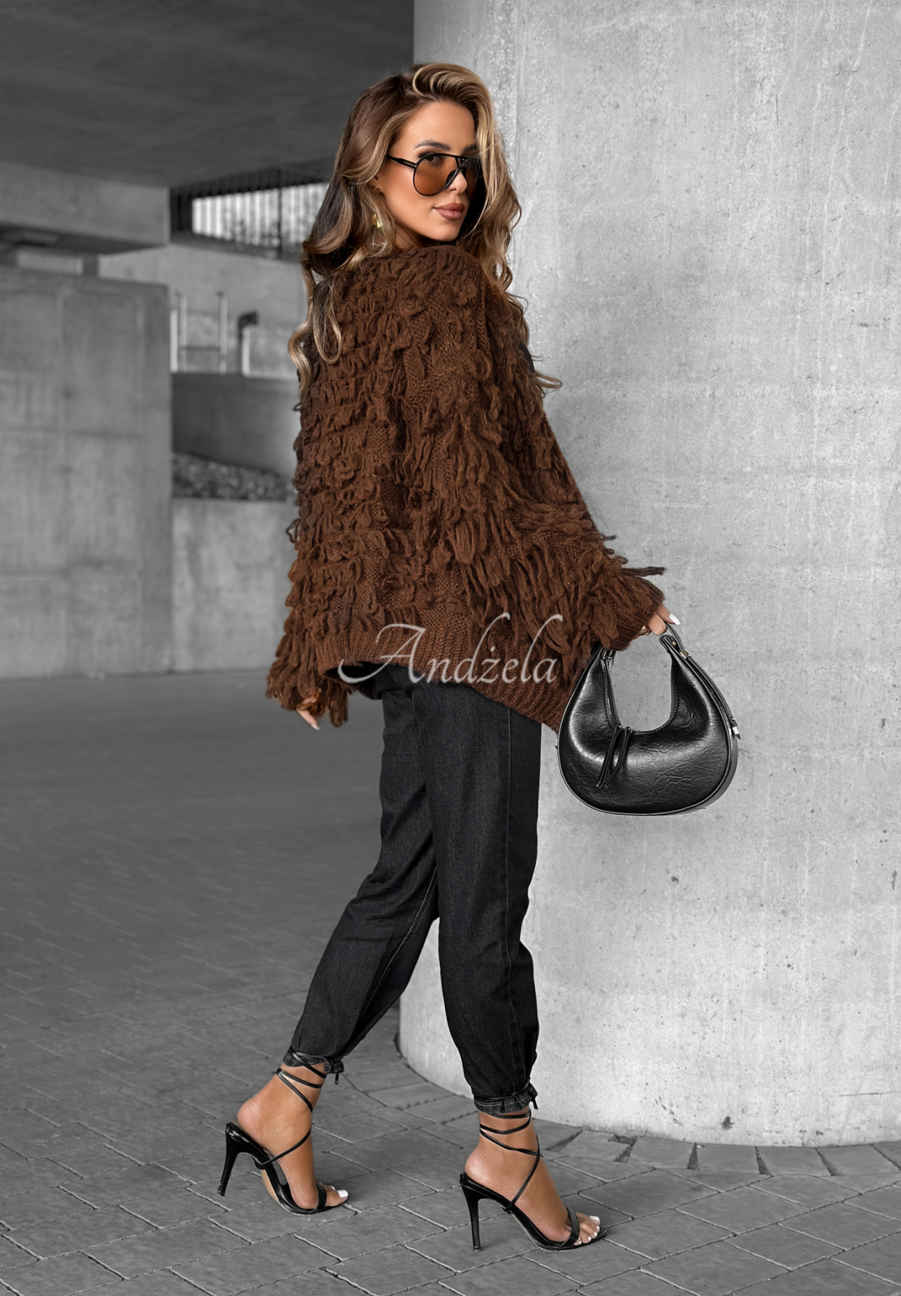 Cardigan scurt cu franjuri Fringe