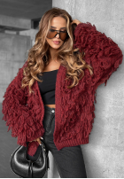 Cardigan scurt cu franjuri Fringe