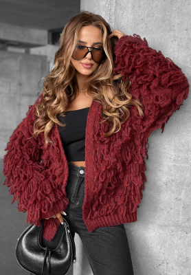 Cardigan scurt cu franjuri Fringe