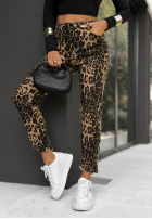 Blugi cu imprimeu leopard Mixed Feelings