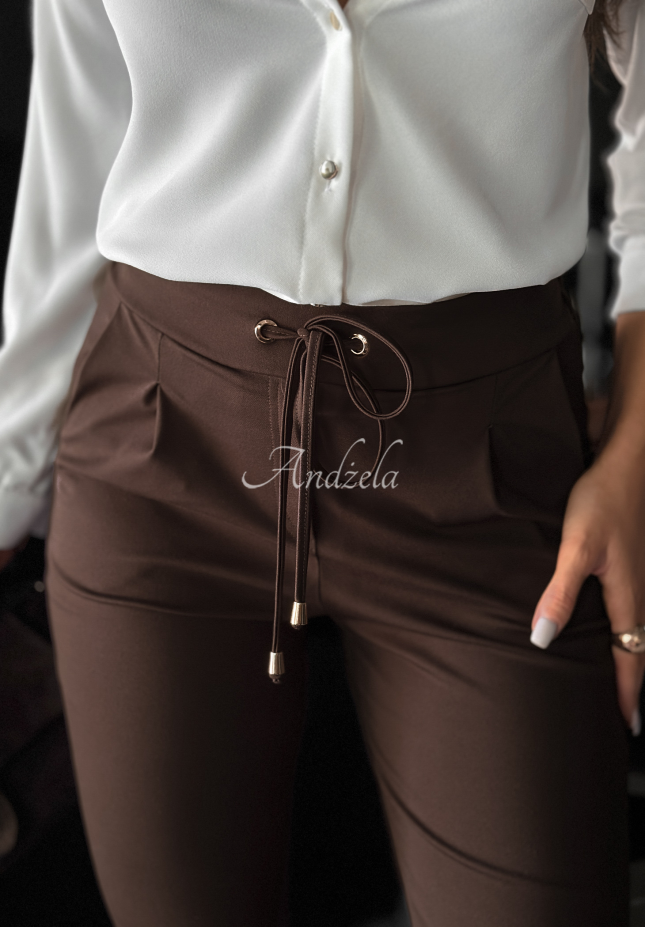 Pantaloni din material New Mood