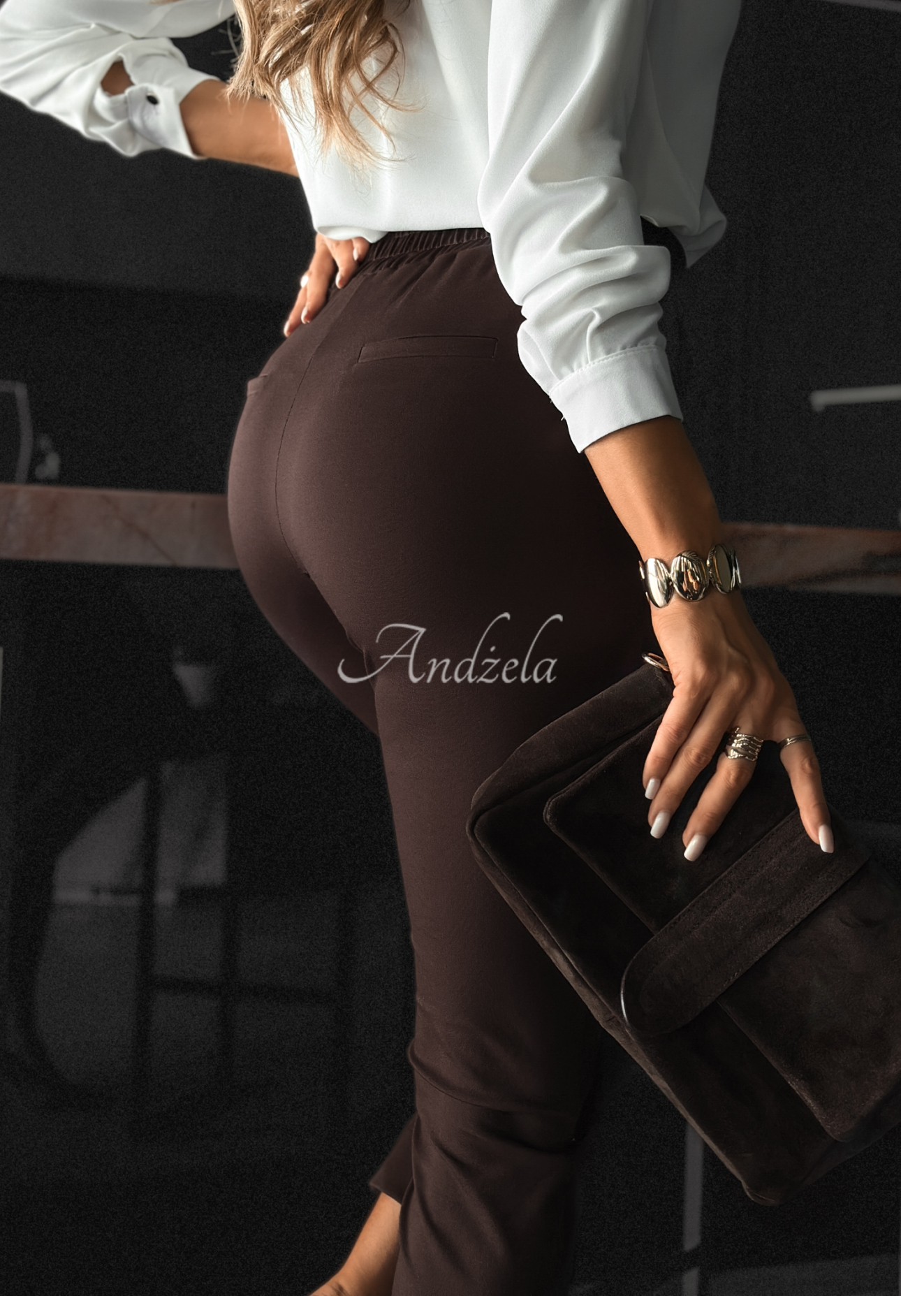 Pantaloni din material New Mood