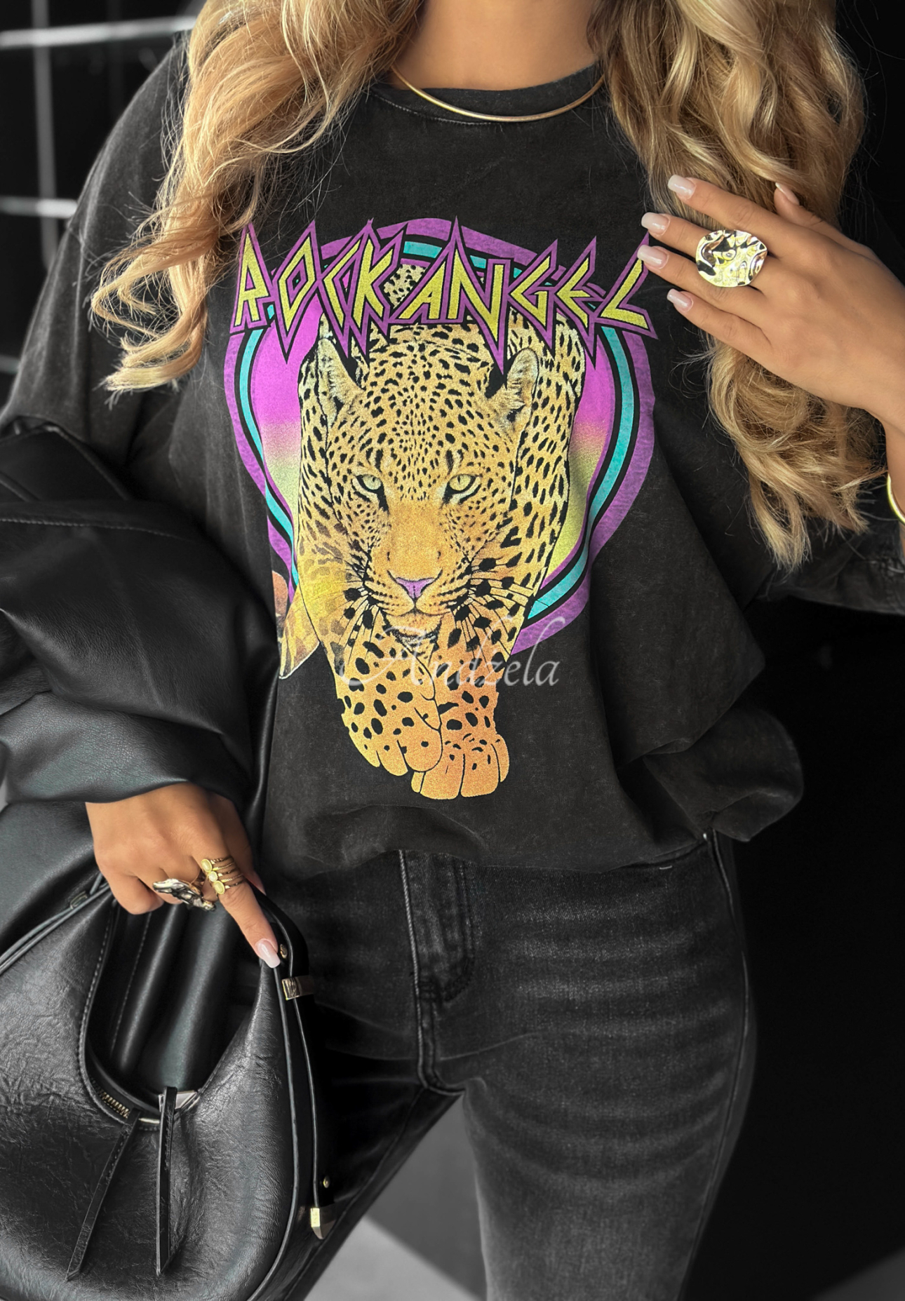 Tricou cu imprimeu Rock Angel