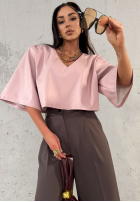 Eleganckie Pantaloni wide leg La Milla Own Rules ciocolatii