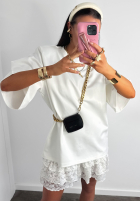 Tricou La Milla When You Look Alb