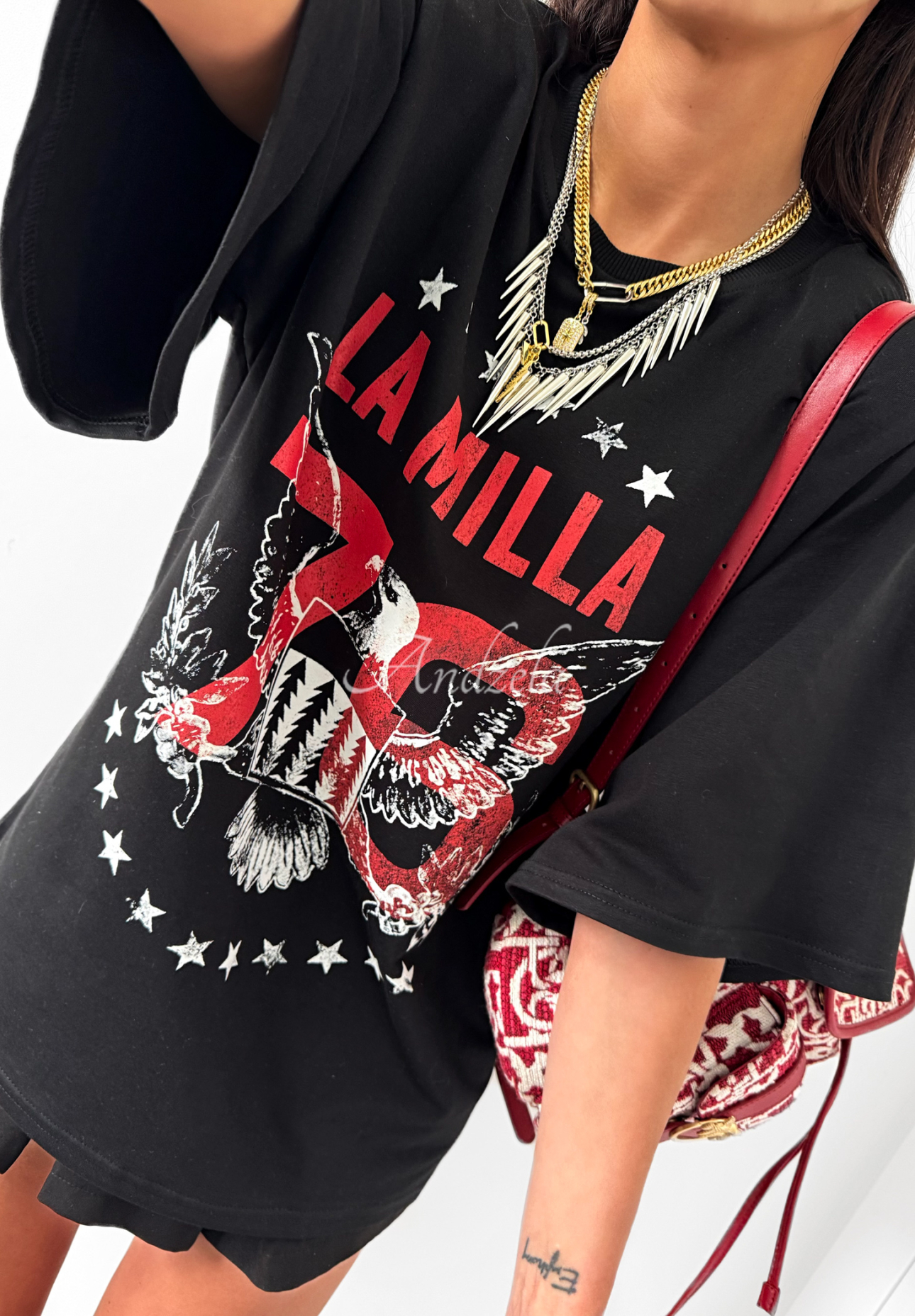Tricou cu imprimeu La Milla Rise and Conquer