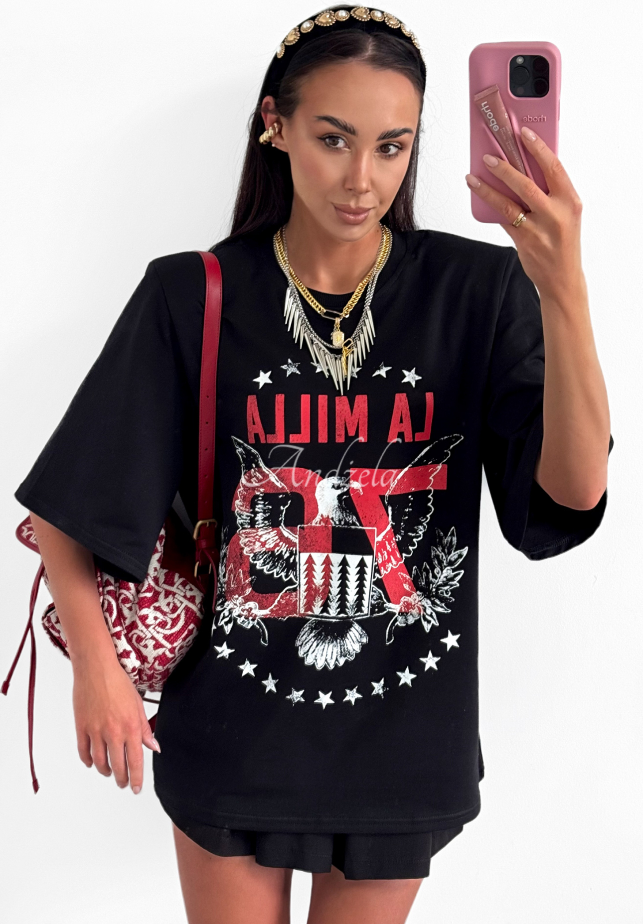 Tricou cu imprimeu La Milla Rise and Conquer