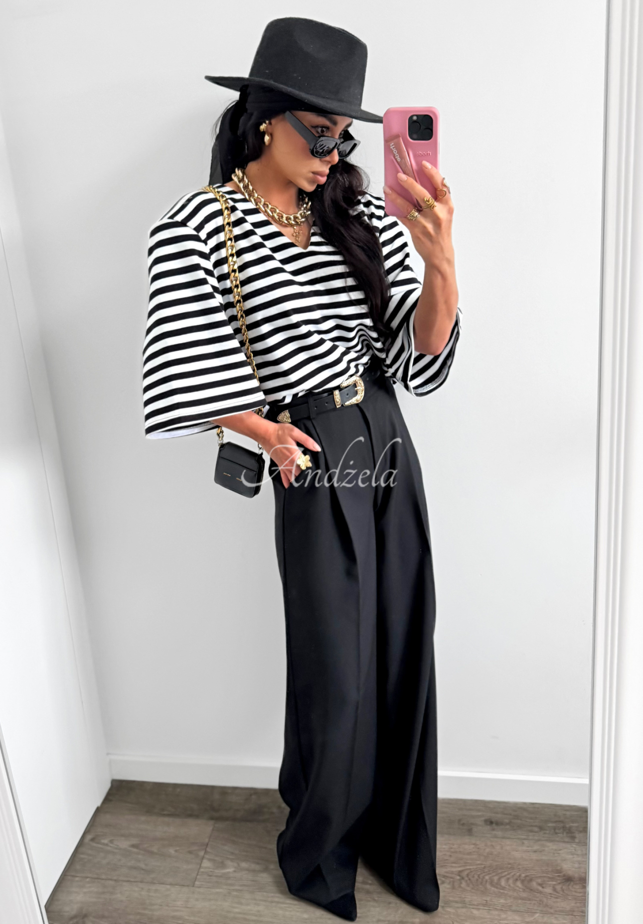 Pantaloni eleganți wide leg din viscoză La Milla Own Rules