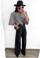 Eleganckie Pantaloni wide leg La Milla Own Rules negre