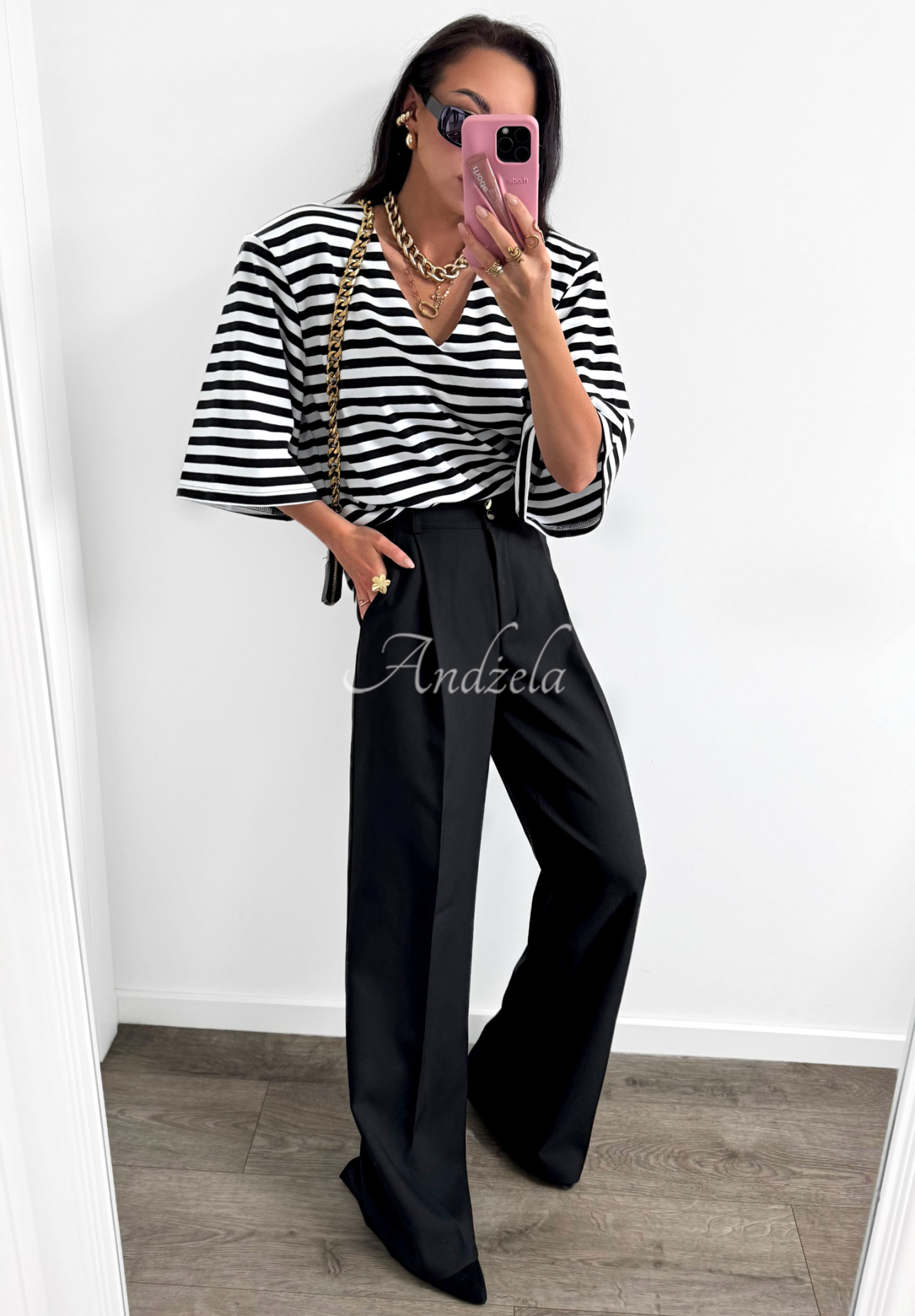 Pantaloni eleganți wide leg din viscoză La Milla Own Rules