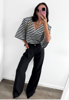 Eleganckie Pantaloni wide leg La Milla Own Rules negre