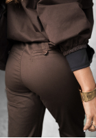 Pantaloni z paskiem Almost Gone ciocolatii