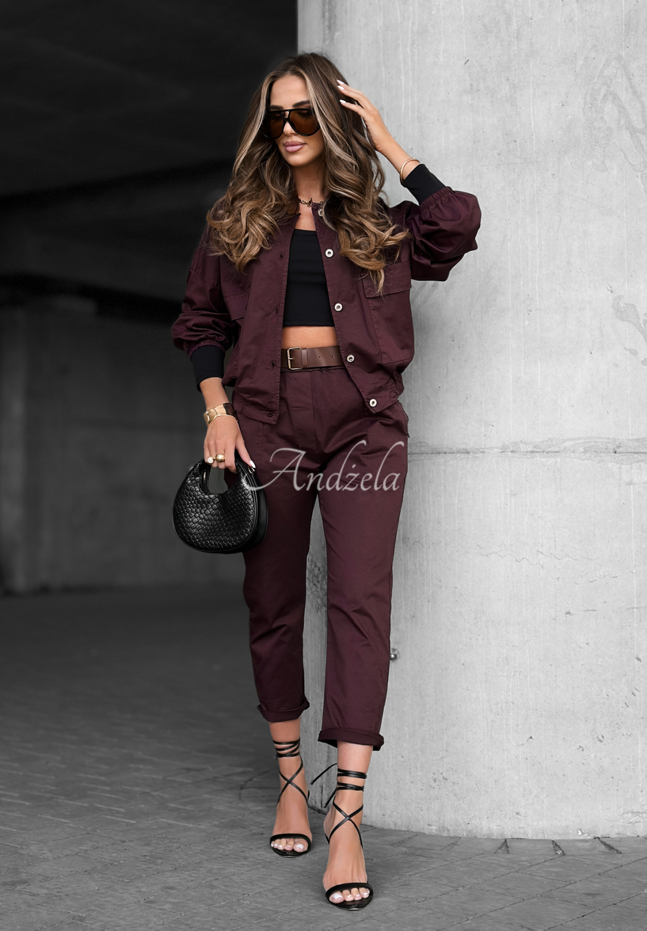 Pantaloni cu curea Almost Gone