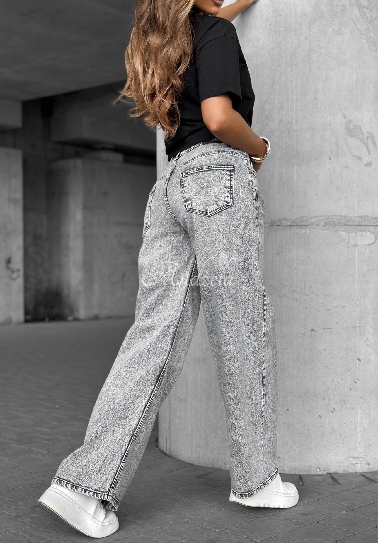 Blugi wide leg Don’t Ask Why