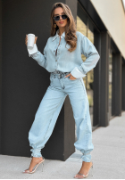 din denim Cămașă Whole Life Show albastru deschis