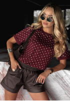 Tricou w Buline That’s The Point burgundowy
