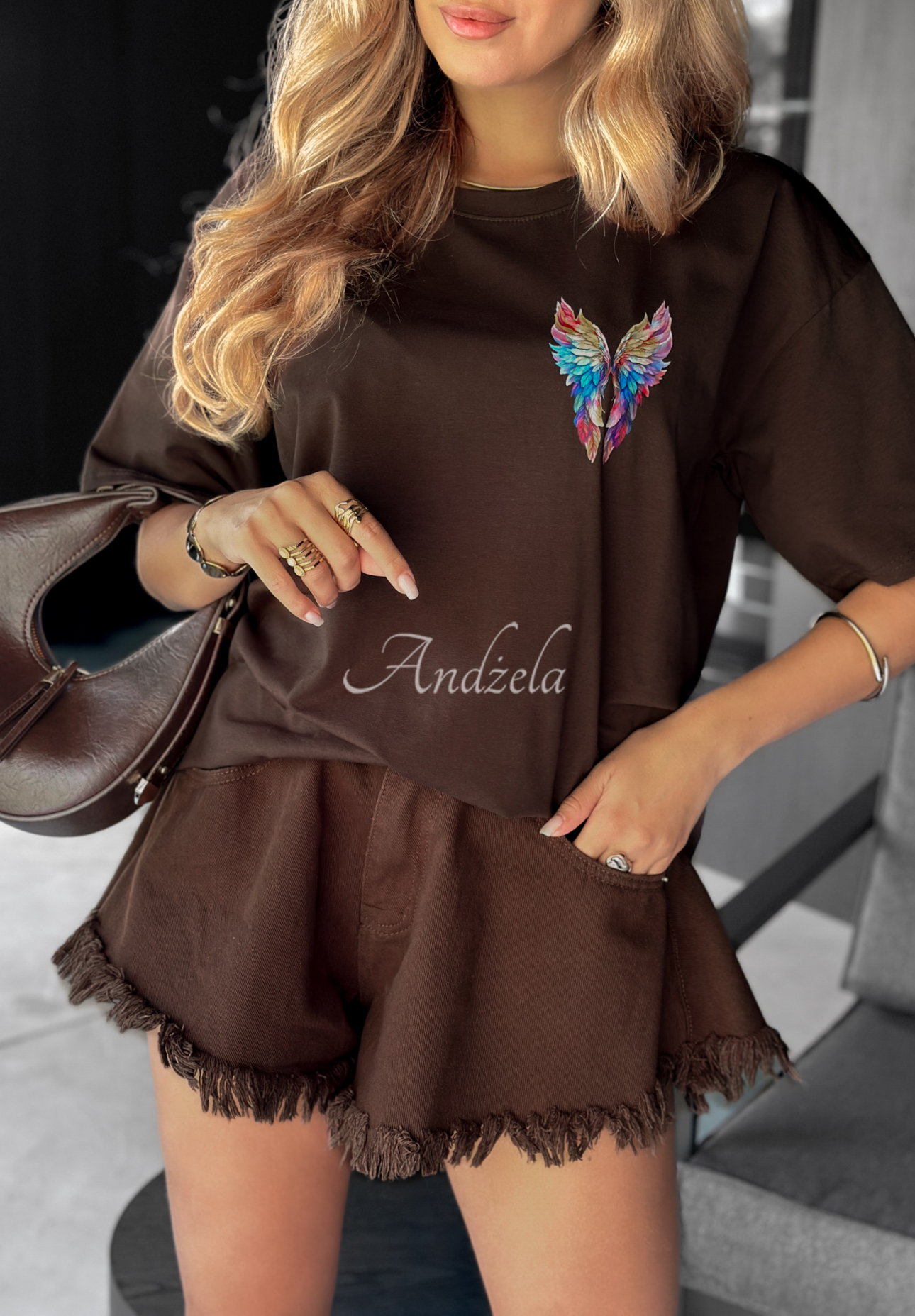 Tricou cu imprimeu Colorful Wings