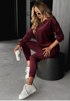 Welurowy Compleu Allesi burgundowy