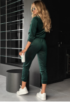 Welurowy Compleu Now You Know verde sticlă