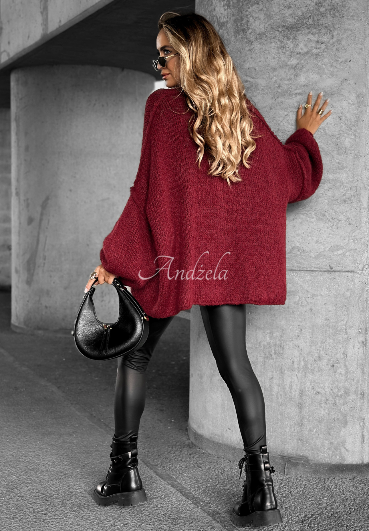 Cardigan scurt oversize Hot Chestnuts