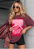 Tricou cu imprimeu Pizza