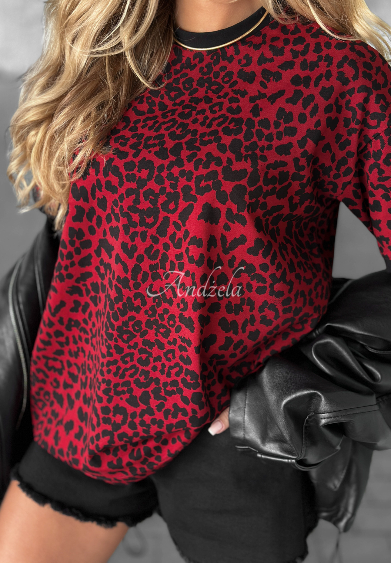 Tricou cu imprimeu leopard Long Story