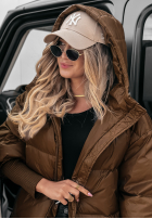 Puchowa Geacă oversize September ciocolatie II