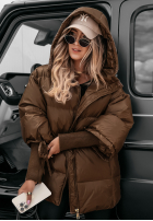 Puchowa Geacă oversize September ciocolatie II