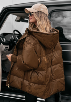Puchowa Geacă oversize September ciocolatie II