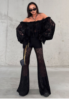 Koronkowe Pantaloni La Milla Take That Step negre