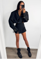 Scurtă Sacou z klamrami La Milla I Changed Number negru