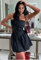 Gorsetowa Rochie mini La Milla Almost Said Yes negru