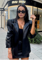 Skórzana Fustă mini La Milla Not Yet negru