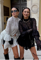 Koronkowa Bluză z falbankami La Milla Bye Forever negru