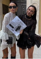 Koronkowa Bluză z falbankami La Milla Bye Forever negru