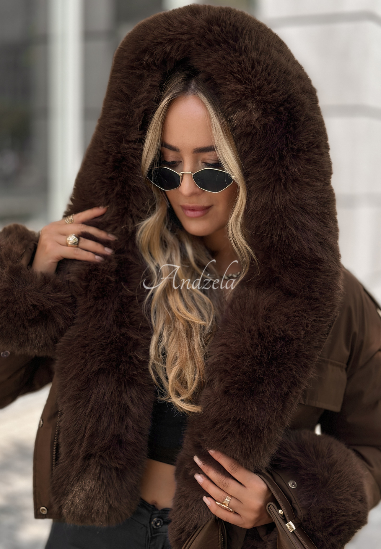 Geacă scurtă cu blană Timber Pines