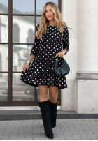 Rochie z falbanką w Buline Never Posted negru