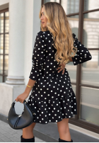Rochie z falbanką w Buline Never Posted negru