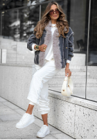 din denim Geacă z futerkiem Cedar Hill Gri