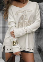 Ușor Pulover Dreaming Of Paris ecru