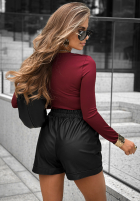 Bluză longsleeve Not Anymore burgundowa