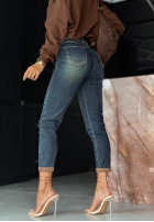 Pantaloni jeanse loose fit More Than Words ciemnoniebieskie