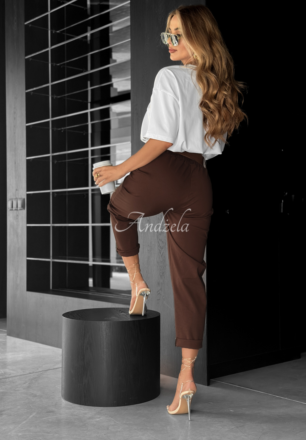 Pantaloni cu curea Take A Look