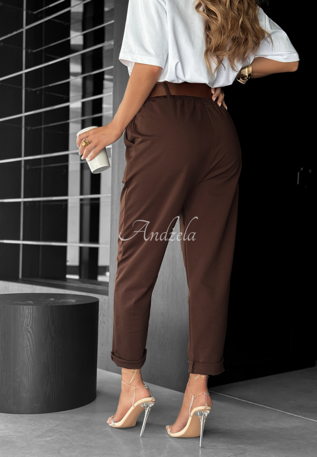 Pantaloni cu curea Take A Look