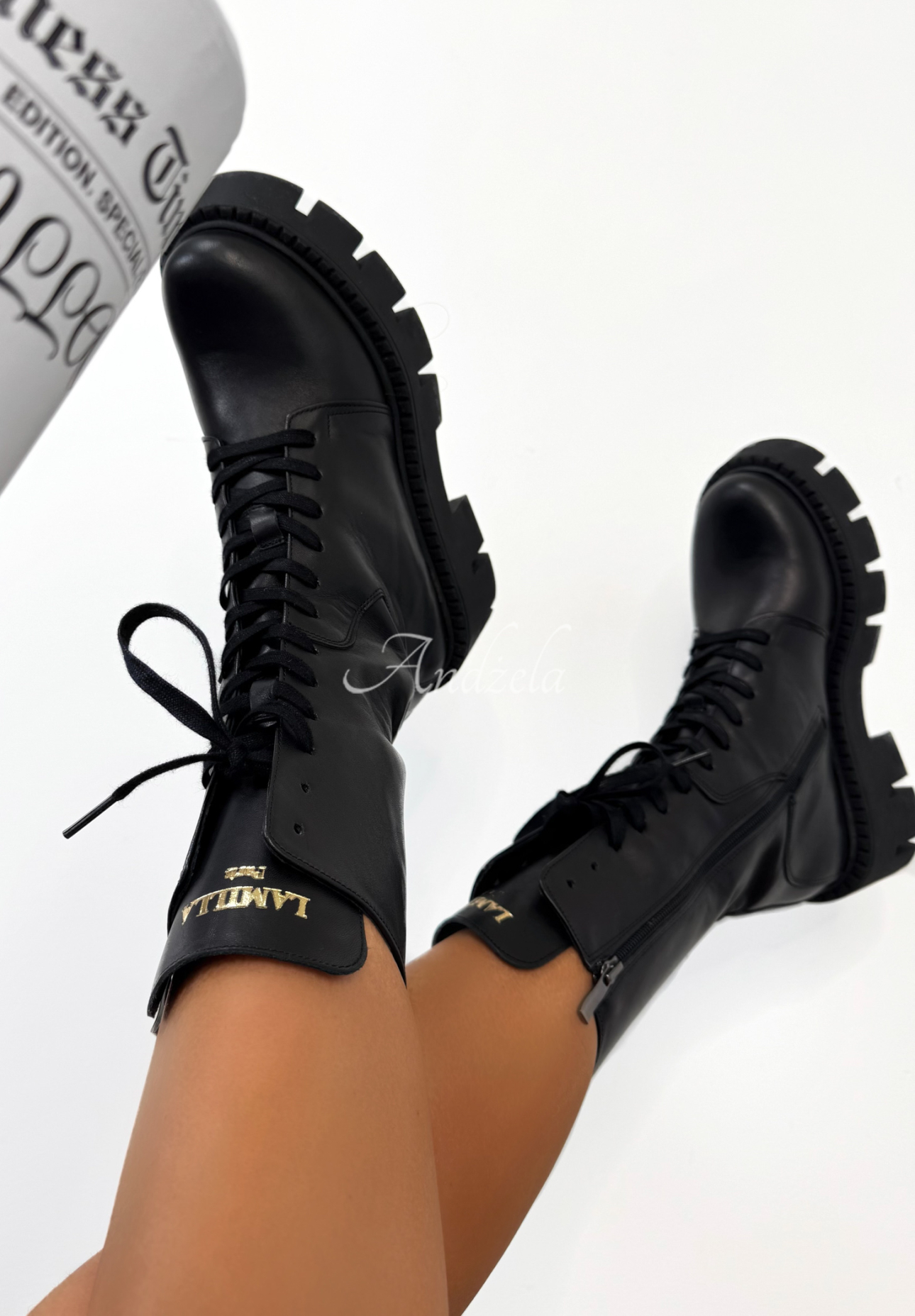 Botine tip worker din piele La Milla Women&#039;s Intuition