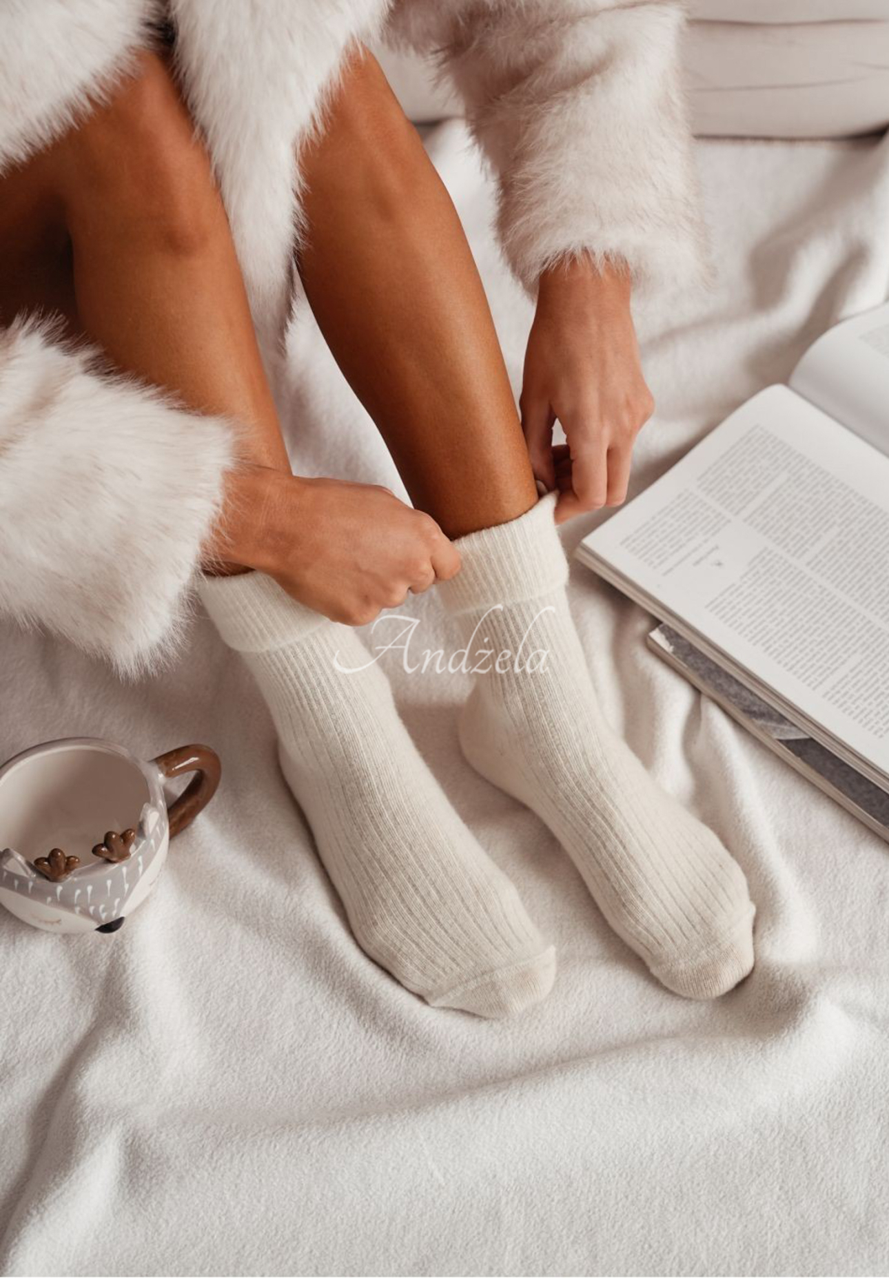 Șosete lungi din lână de alpaca Blanket Season
