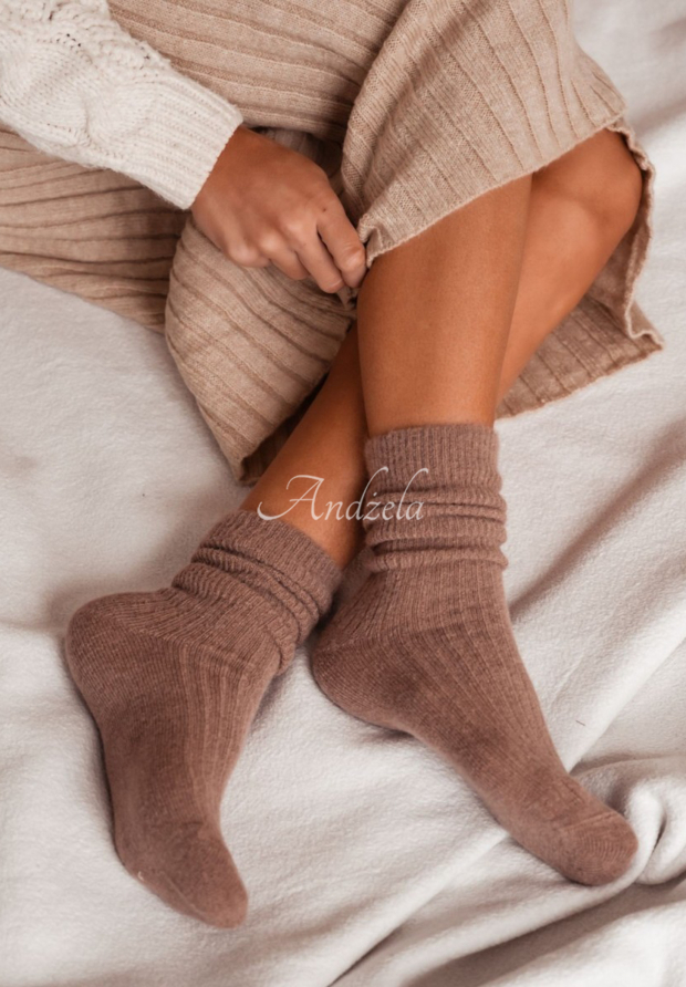 Șosete lungi din l&acirc;nă de alpaca Blanket Season