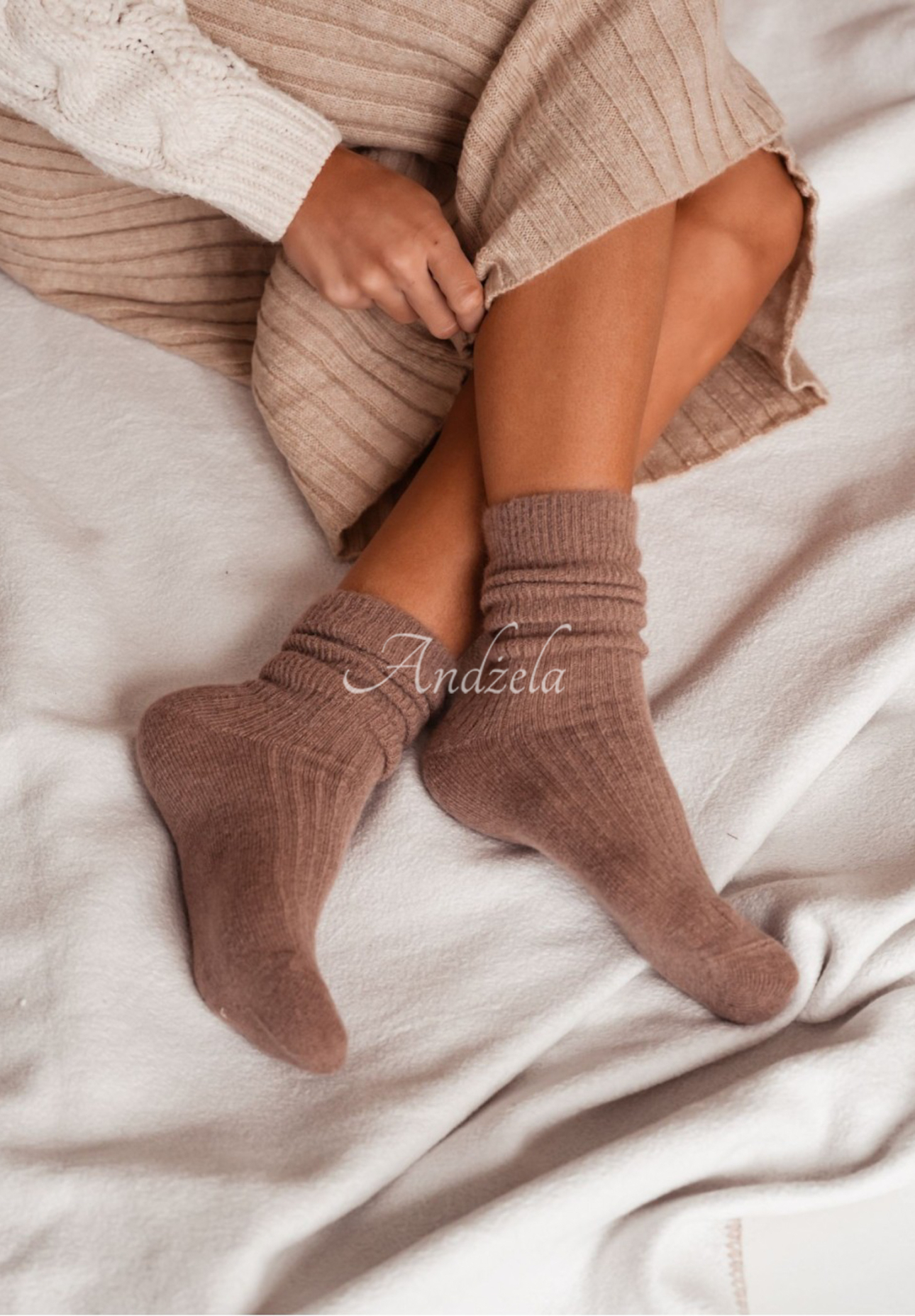 Șosete lungi din lână de alpaca Blanket Season