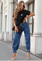 Tricou z kieszonką Pause That negru