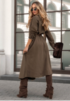 Rochie midi Almost Real ciocolatie